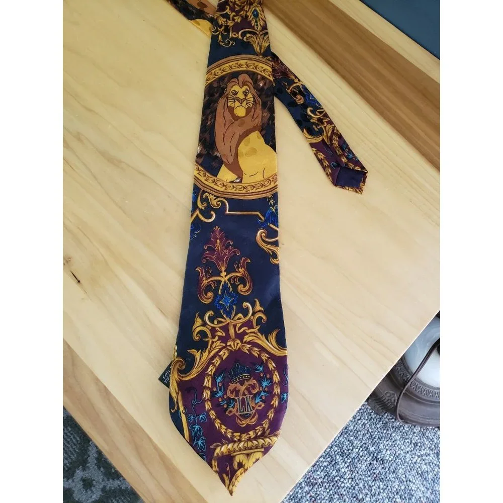 Vintage Lion King Silk Tie‎